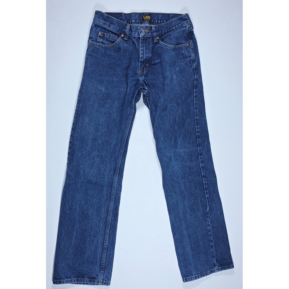 Lee Regular Fit Straight Leg Jeans Men's 29x32‎ Dark Wash Blue Denim